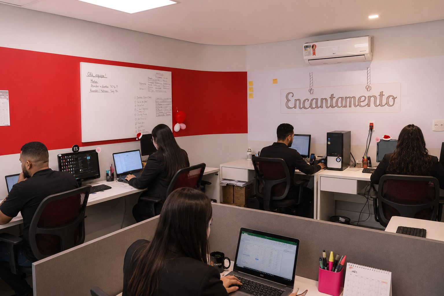 Equipe da Ciatos Contabilidade trabalhando no escritório em Belo Horizonte